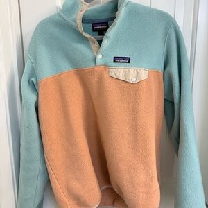 Patagonia Synchilla Quarter Zip color block fleece.  Size M